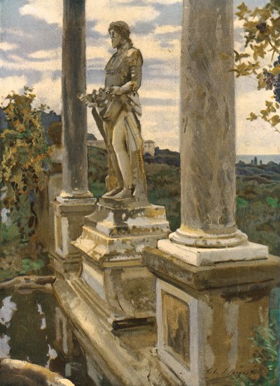 Socha Vertumna ve Frascati, 1907, c1930. od John Singer Sargent