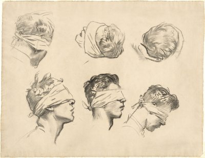Studie pro "Gassed" od John Singer Sargent