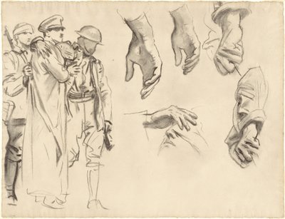 Studie pro "Gassed" od John Singer Sargent