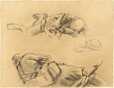 Studie pro "Gassed" od John Singer Sargent