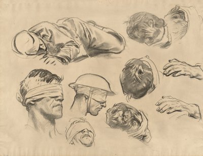 Studie pro Gassed, 1918-1919. od John Singer Sargent