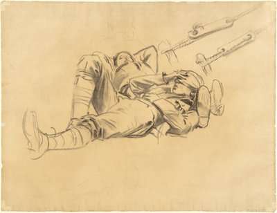 Studie pro Gassed [recto], 1918-1919. od John Singer Sargent
