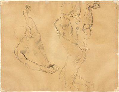 Studie mužských aktů [verso] od John Singer Sargent