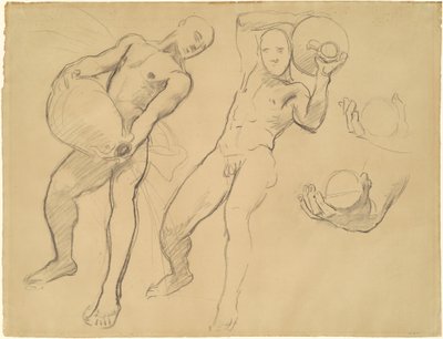 Studie Notus for The Winds, 1922-1925. od John Singer Sargent