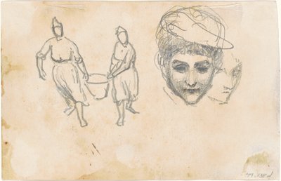 Studie o sedlácích [verso], 1870-1872. od John Singer Sargent