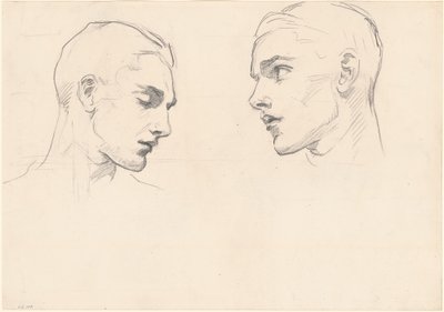 Studie mužské hlavy od John Singer Sargent