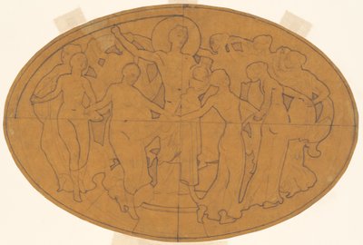Studie pro Apollóna a múzy, c. 1921. od John Singer Sargent