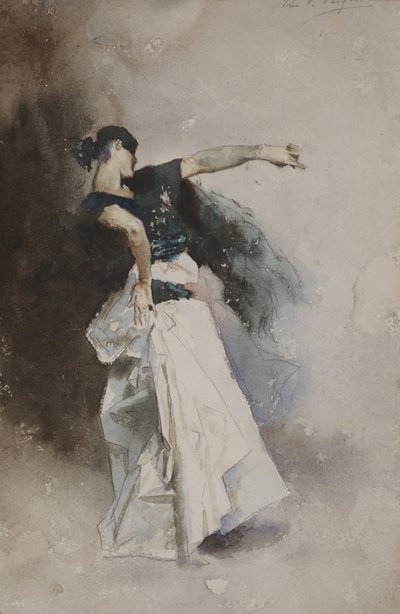 Studium na "Španělskou tanečnici" od John Singer Sargent