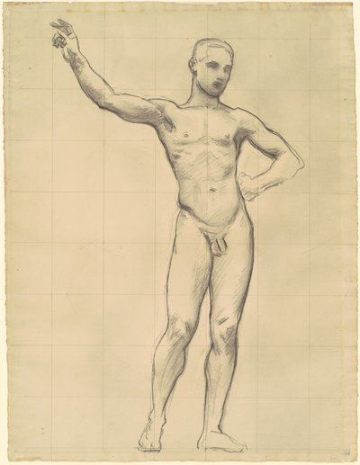 Studie Apolla pro "Apollo a múzy" od John Singer Sargent