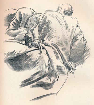 Studie soukenictví, c1916 od John Singer Sargent