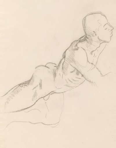 Studie Erosu pro Erós a psychiku, reliéfní výzdoba, Rotunda, Museum of Fine Arts, Boston od John Singer Sargent