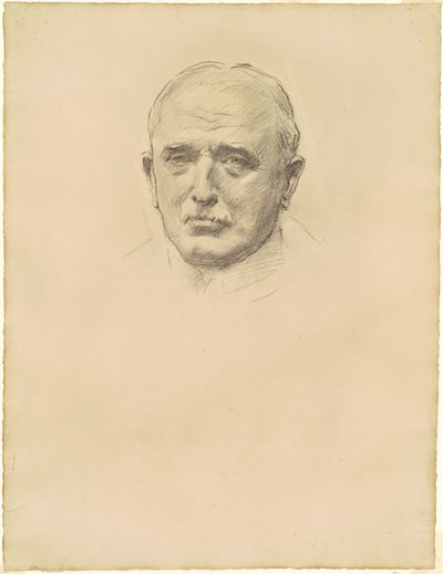 Studie polního maršála Johna Frenche pro generální důstojníky první světové války, 1920-1922. od John Singer Sargent