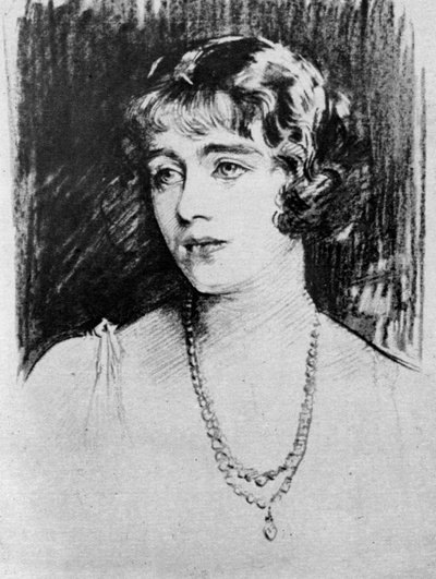 Studie Lady Elizabeth Bowes-Lyon, 1923 od John Singer Sargent
