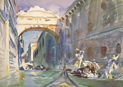 Most vzdechů, cca 1905-08 (wc na papíře) od John Singer Sargent