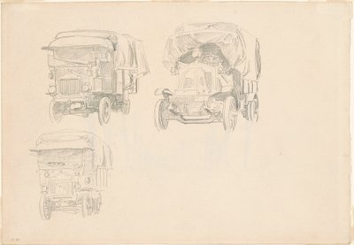 Nákladní auta [recto] od John Singer Sargent
