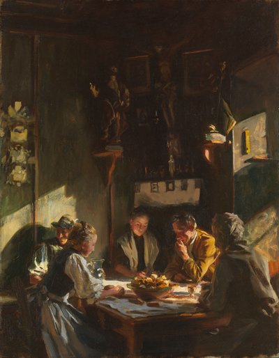 Tyrolský interiér, 1915 od John Singer Sargent