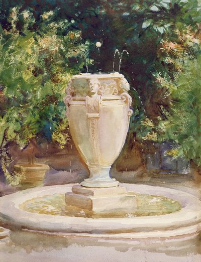 Váza Fontána, Pocantico od John Singer Sargent