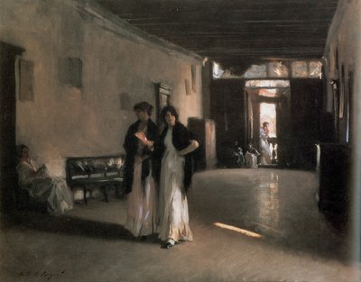 Benátský interiér, asi 1880-82 (olej na plátně) od John Singer Sargent