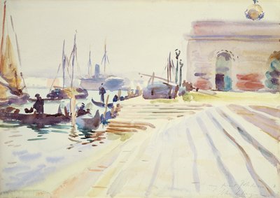 Benátky (wc nad grafitem na papíře) od John Singer Sargent
