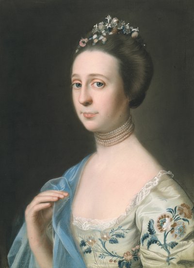 Paní Henry Hill Anna Barrett, c. 176570. od John Singleton Copley