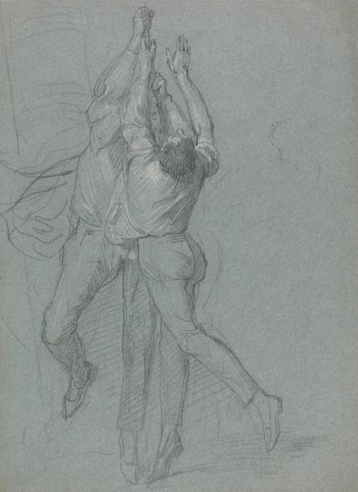 Studie námořníků vztyčujících vlajku za vítězství lorda Duncana od John Singleton Copley