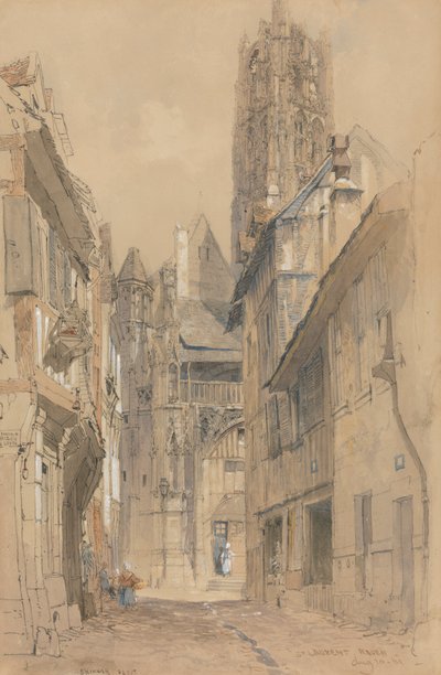 Kostel sv. Vavřince od John Skinner Prout