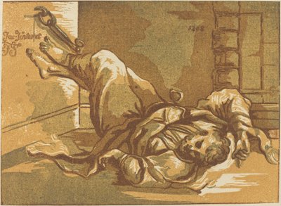 Muž v řetězech od John Skippe after Jacopo Tintoretto