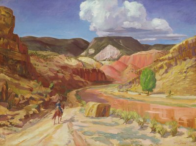 Chama běžící červená od John French Sloan