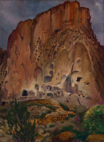 Cliff Dwellings, Pajarito od John French Sloan