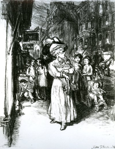 Sixth Avenue a 30th Street od John French Sloan