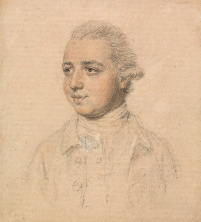 Portrét mladého muže převzatého ze života, obráceného doleva od John Smart