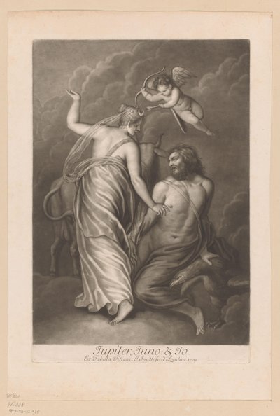 Jupiter, Juno en Io Jupiter, Juno & Jo (název na objektu) Liefdesaffaires van de goden (název série) Loves of the Gods (název série) od John Smith