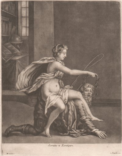 Sokrates a Xantippe od John Smith