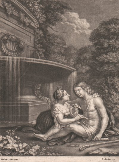 Venuše uvolňující Adonise z pronásledování od John Smith