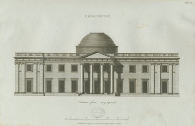 Chillington Hall: rytina od John Soane
