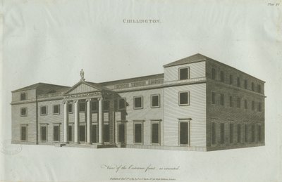 Chillington Hall: rytina, 1789 od John Soane