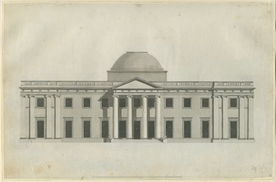 Chillington Hall: perokresba, nd [1780] (kresba) od John Soane