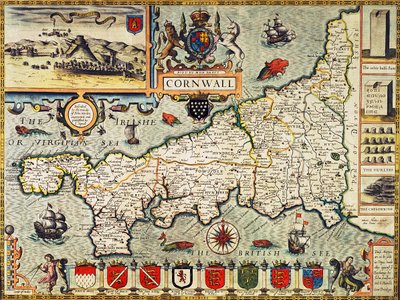 Mapa Cornwallu z 