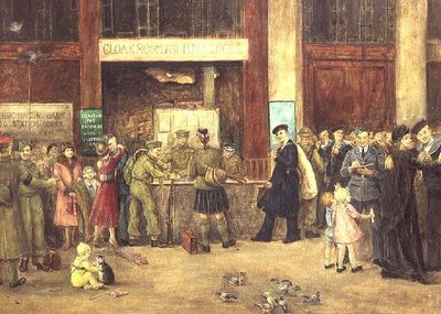 Šatna sil na nádraží Waterloo od John Stewart Clark