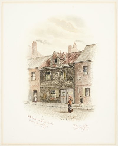 Old House Low Friar Street, Newcastle upon Tyne (bodycolor) od John Teasdale