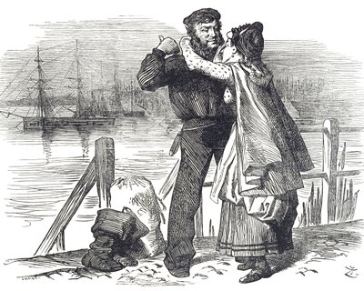 Námořnická pocta Samuelu Plimsollovi (1824-1898), anglickému politikovi a sociálnímu reformátorovi, za práci, kterou odvedl jako poslanec za Derby při zavádění právních předpisů upravujících nakládání a námořní způsobilost obchodních lodí od John Tenniel
