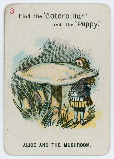 Alice a houba od John Tenniel