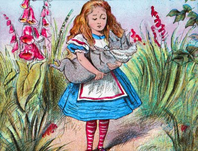 Alice drží prase v náručí., c1910. od John Tenniel