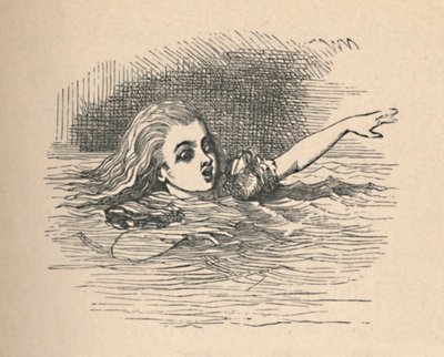 Alenka v moři slz, 1889 od John Tenniel