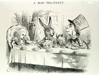 Alice bere „“ Alenčina dobrodružství v říši divů a přes zrcadlo od Lewise Carrolla“, ilustrace John Tenniel (1820-1914) od John Tenniel