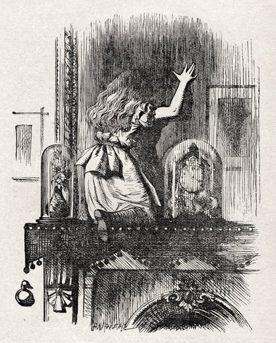 Alice přes zrcadlo od John Tenniel