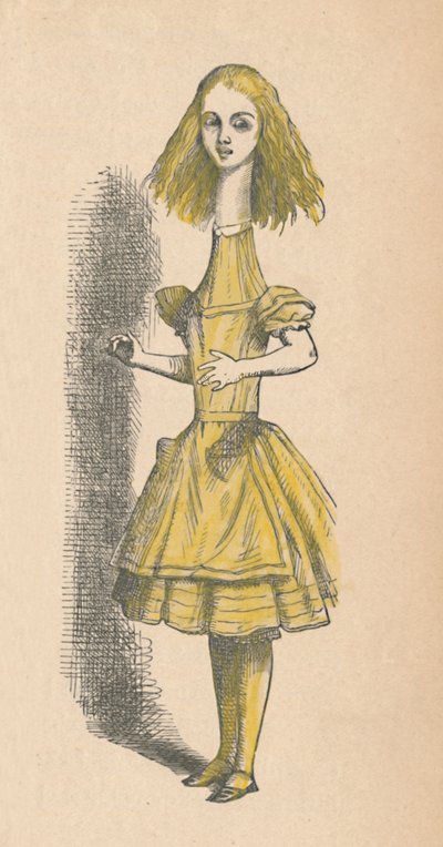 Alice s dlouhým krkem, 1889 od John Tenniel