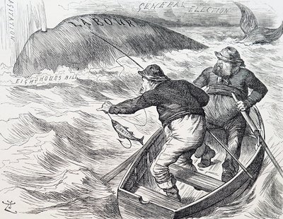 Kreslený film Johna Tenniela, anglického ilustrátora, grafického humoristy a politického kreslíře. 1.1.1891 (rytina) od John Tenniel