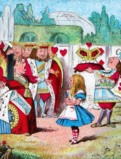 Pryč s její hlavou! Alice a její červená královna, c1910 od John Tenniel