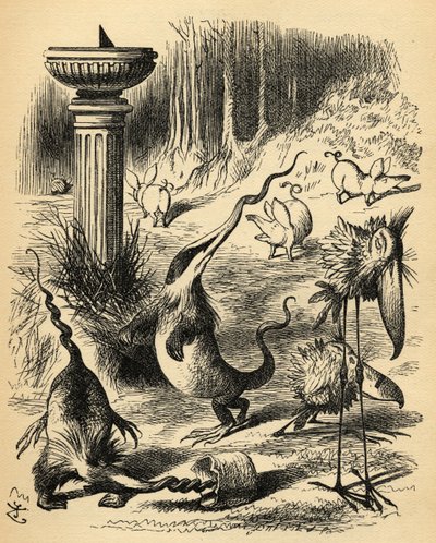 Slithy Toves. Ilustrace Sir John Tenniel od John Tenniel